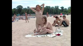 Nudist on beach