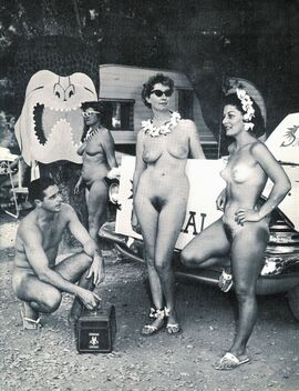 Vintage nudist camp photos