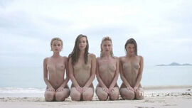 Teens at nude beach